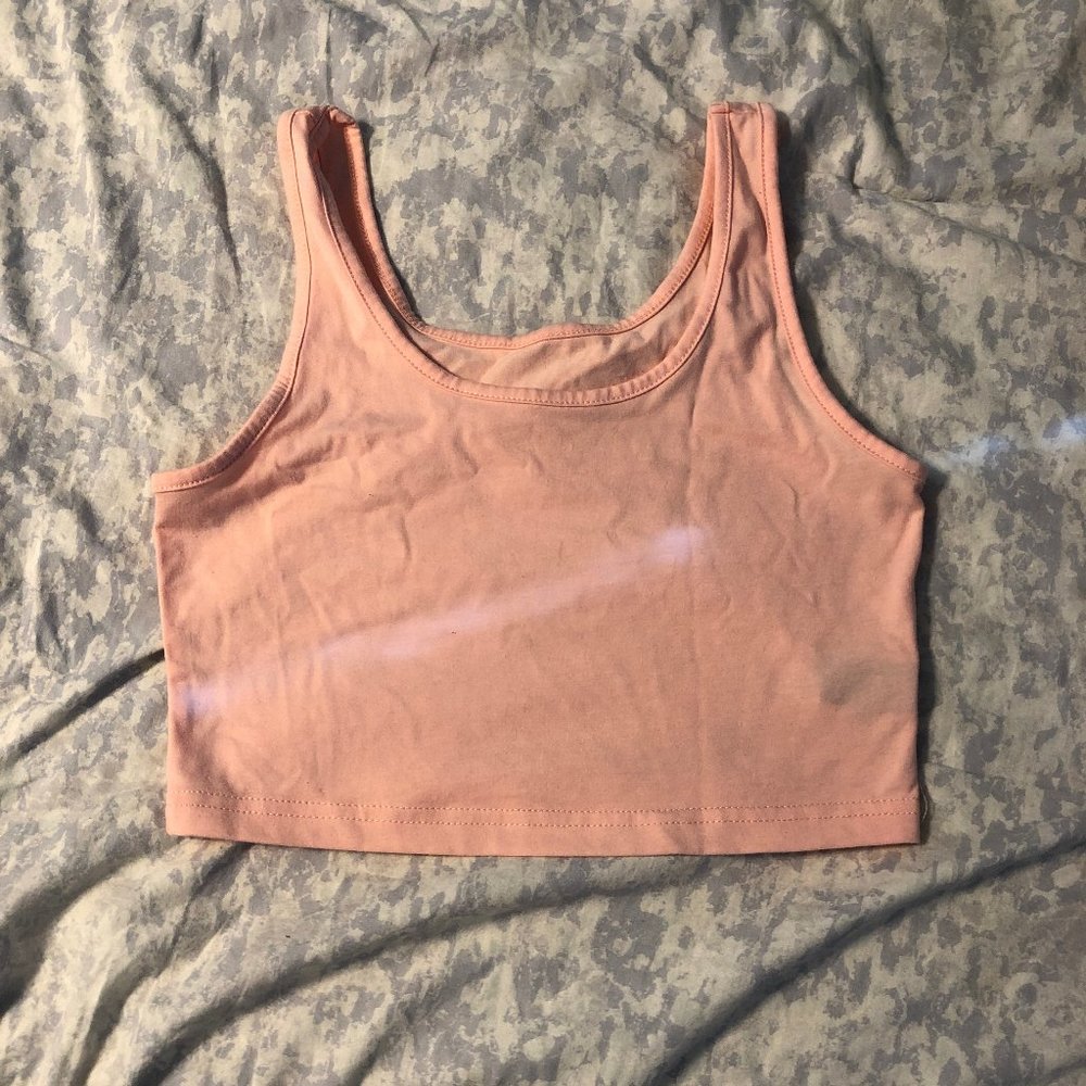 Pink and Green SHEIN Crop Top